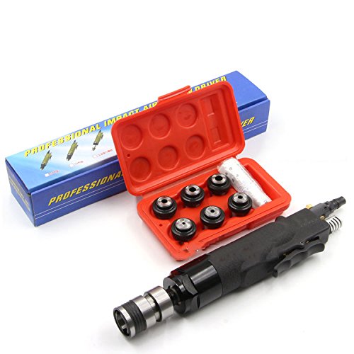Pneumatic Tapping Machine 400rpm Air Drill Tapper Tool + 6pc Chucks M3/M4/M5/(M6-8)/M10/M12 for Universal Flexible Arm