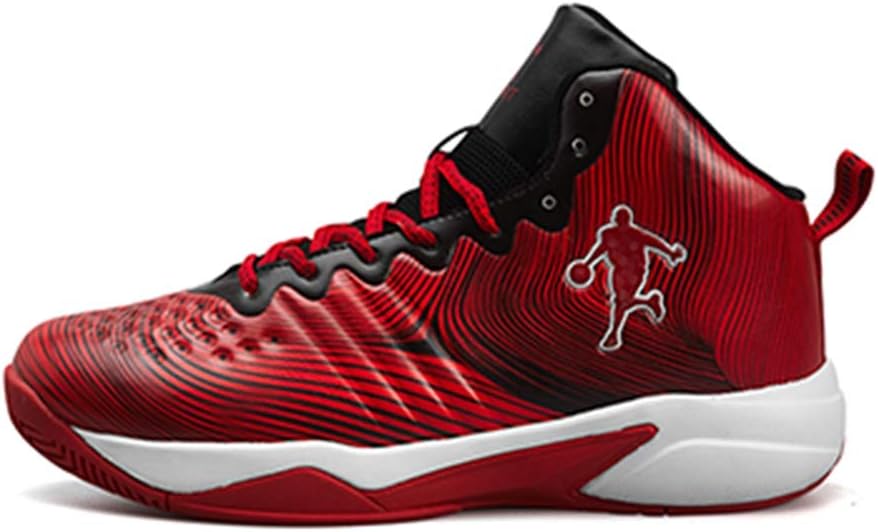 Qianliuk Men Basketball Shoes High Top Sport Outdoor Cushion Ankle Boots Athletic Training Sneakers for Men