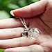 Rinhoo Wish Necklace Real Dandelion Seed Necklace Floating Charms Pendant Necklace Bridesmaids Gift