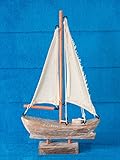 YK Decor Nautical Decorative Wooden Sail Boat