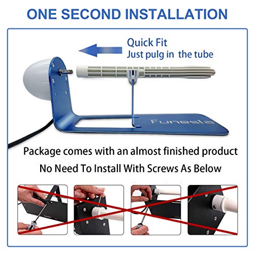 Funesla Cup Turner for Crafts Turner NO Assembly Cup Spinner Machine Kit DIY Glitter Epoxy Tumblers (with ON/Off Switch)