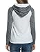 Zeagoo Women's Pullover Hoodie Raglan Sleeve Casual Slim Hooded Sweatshirt