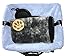 Blue Dog Booster Seat - Washable, Adjustable, Collapsible Pet Travel Carrier Bed - Safety Seat Belt Tether for Small Dogs, Puppies, and Pets up to 18 lbs