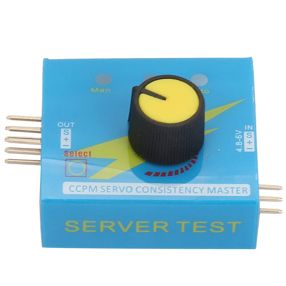 ASHATA 3 Channels Multi Servo Tester RC Motor ESC Testing with Three-stage Indicator,DC 4.2-6.0V Digital ECS Multi Motor Servo Tester for testing the governor