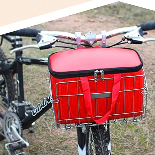 Foldable Metal Wire Basket for Bicycle Bike Front Bag Rear Hanging Bike Basket Bicycle Bag Road MTB Bike Accessories 2
