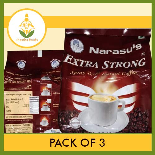Narasus Extra Strong Instant Coffee Powder (Pack of 3) Each Pkt 200g (B