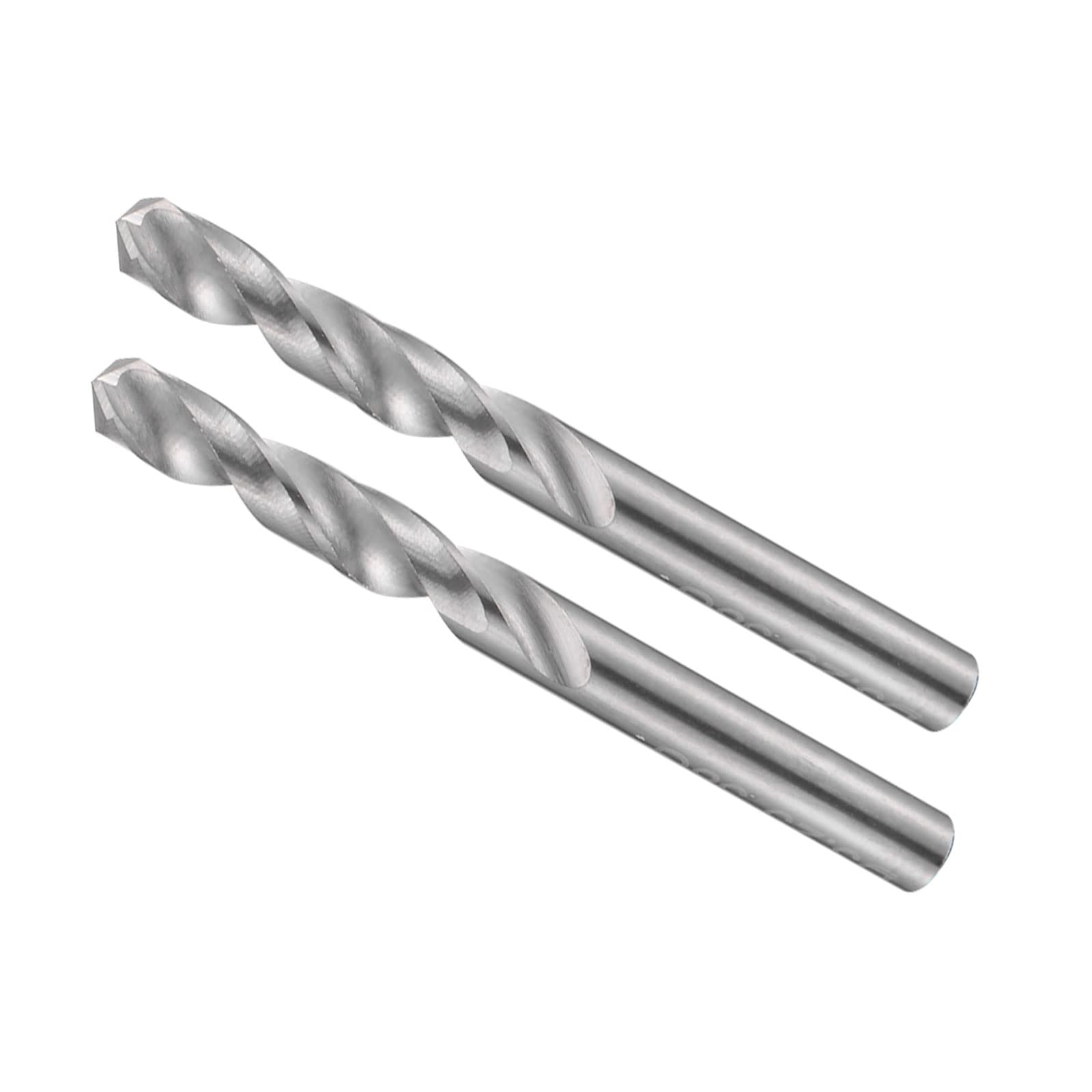 CoCud Solid Carbide Drill Bits, 3.25mm Diameter, K35 Tungsten Carbide Precision Short Length Twist Drill Bits - (Applications: for Stainless Steel Alloy Metal), 2-Pieces — image 1