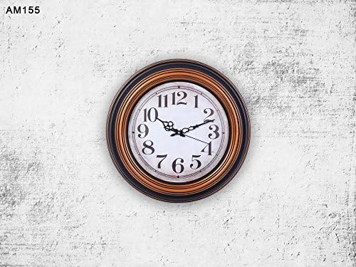 Smartsense 15 Inches Wall Clocks Designer Silent Non-Ticking Quartz Wall Clock Decorative Indoor Kitchen Clock, 3D Numbers Display,