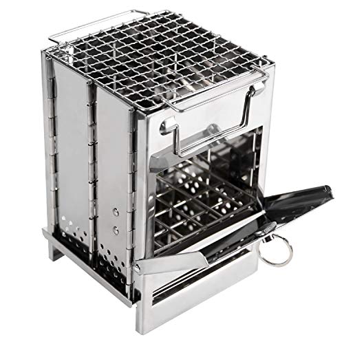 Stainless Steel Wood Stove - Small