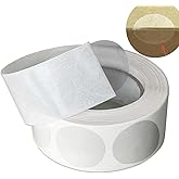 Clear Package Seals - 1000 Labels per Roll, Round Circle Wafer Seal Stickers, Self-Adhesive Envelope Seals