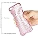 Samsung Galaxy Core Prime Glitter Case, AMASELL Electroplated Bumper Frame and Bling Soft Silicone TPU Protective Back Cover for Galaxy Core Prime / SM-G360, Rose Gold