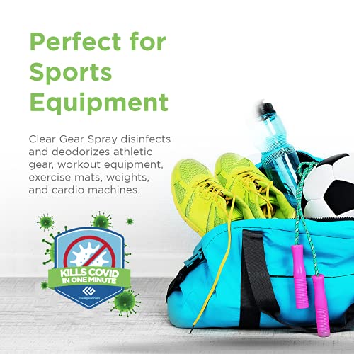 Clear Gear Disinfectant, Cleaner, and Deodorizer For Sports Equipment