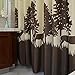 wendana Shower Curtain Fabric Mildew Resistant Deer Forest Design Waterproof Polyester Decorative Bath Curtain Shower for Bathrooms Brown 72x72 Inches with 12 Hooks