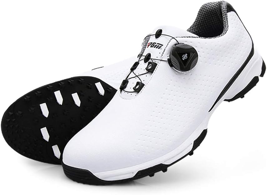 Men Waterproof Disc Golf Shoes Spikeless Breathable Sport Sneakers with