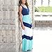 Summer Cute Mommy and Me Boho Striped Chevron Maxi Dresses