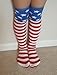 Perfect Seeking USA American Flag Socks Girls Knee High Long