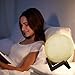 KITTY KIDO - 3D Printed Moon Lamp 16 Colors, Dimmable with Remote&Touch Control (5.9 Inches), USB Rechargeable, Favorite for Kids and Home Decorative Gifts, Moon Light Dinner