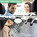 LIFEFAIR Dog Car Seat Covers, 100% Waterproof Dog Seat Cover with Mesh Window, Scratch Proof Nonslip Dog Car Hammock, Car Seat Covers for Dogs, Backseat Dog Cover for Cars Trucks SUV