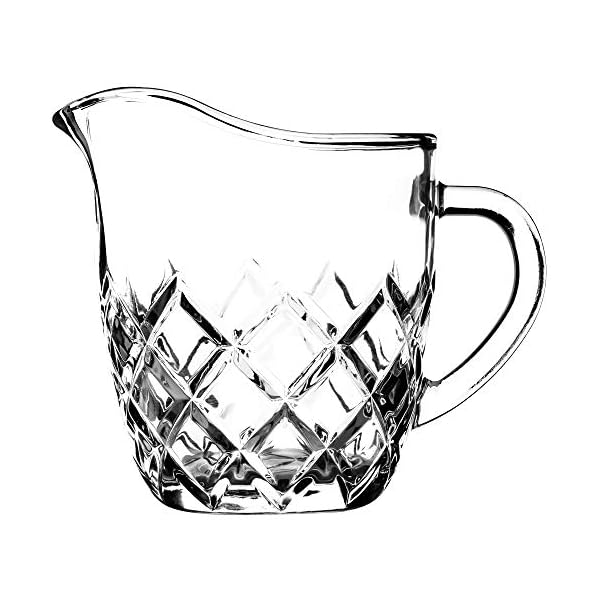 KADAX Milchkännchen aus Glas, Milchkanne mit Griff, Sahnekanne, Krug, Sauciere, kleine Glaskanne für Milch, Sahne, Sauce…
