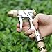 Werleo Garden Hose Nozzle Heavy Duty Metal Water Hose Spray Nozzle High Pressure Spray Gun with Brass Connector Adjustable Pattern Pistol Grip Trigger Hand Sprayer for Car Washing Plant Lawn Pets Dog