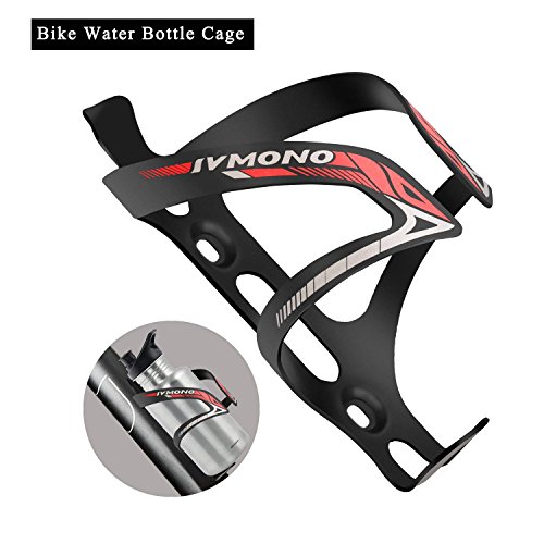 IACTIVE Bike Water Bottle Holder, Bicycle Alloy MTB Side Load Water Bottle Cage Bicycle Anti Rust Lightweight Bottle Brackets for Cycling Outdoor Sports (2 Pack) (Red)