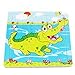 Wooden Cartoon Animals Print 9 Pcs Jigsaw Puzzle Toy for Baby Kids(Crocodile)