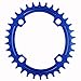 ColorGo Oval Narrow Wide Chainrings 104BCD 32T/34T/36T Single Speed Chain Rings For MTB/BMX Balck /Red/Blue/Green