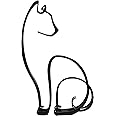 KOLYMAX Metal Cat Minimalist Art Wall Sculpture, Minimalist Abstract Cat Line Wall Art, Modern Minimalist Home Decoration Minimalist Living Room Wall Decoration