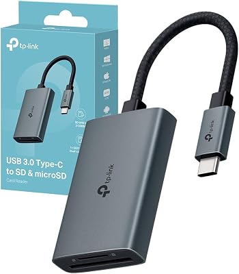 UA440C UHS-II Lettore di Schede SD/microSD 4.0, USB 3.0 Type-C Velocità fino a 5 Gbps, Lettura/Scrittura Simultanea, Compatibile con Mac OS, Windows, iPadOS, iOS, Android, Linux OS e Chrome OS