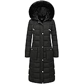MOERDENG Women's Waterproof Long Winter Coat Thickened Down Alternative Jacket Warm Puffer Jacket Parka