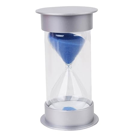 Sanduhr Home Deko Silber (Blau, 5 Minuten)