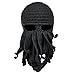 Beard Hat Beanie Hat Knit Skull Hat Winter Warm Octopus Hat Cable Knit High Bun Ponytail Hat Windproof Funny for Men & Women