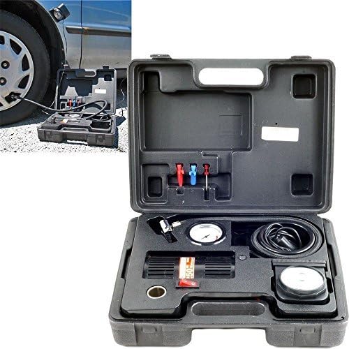 Portable Air Compressor Kit with Light - 12 Volt - 250 PSI - Great for Cars by Air Compressors