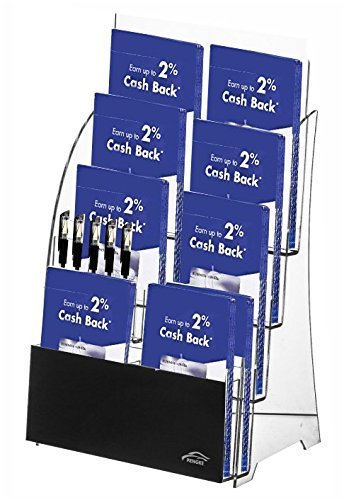 image for 2 Pack 5.87 Inch Wide Acrylic Mail Sorters-Literature Sorter-Letter So