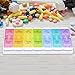 Pill Organizer, Weekly 7 Day AM PM Pill box, Travel Large Daily Pill Cases with Easy Push Button Design for Vitamins/ Fish Oil/ Capsules/ Supplements