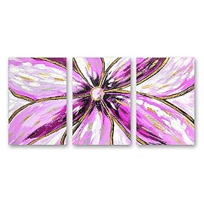 3 Panel Abstract Painting Pictures Home Wall for...