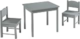 Panana Kids Wooden Table & Chairs Set for Preschoolers - Grey view 6