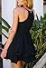 Womens Sexy Deep V Neck Spaghetti Strap Pleated Ruffle Short Skater Mini Dress