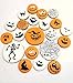 Cookie Stencil Set for Halloween, 6 pcs. bat, Spider Web, Skeleton, Pumpkin, Witch, cat, Raven