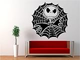 Jack Skellington Cobweb - Nightmare Before Christmas Decal Sticker for Window Wall Room Car (11