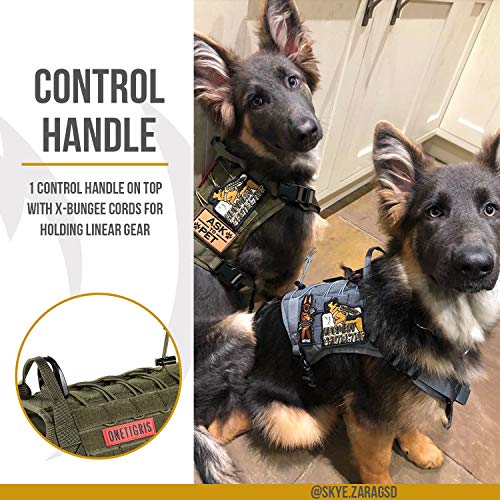 Tactical Service Dog Vest Waterresistant Comfortable