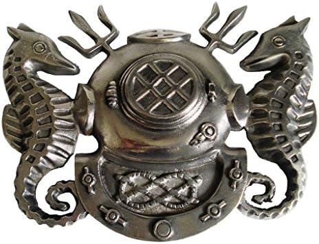 Brass Blessing Solid Navy Master Diver Plaque Builder’s Plate Deep Sea - Diving Helmet Plaque – Marine Nautical Maritime Boat :