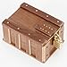 Bits and Pieces - One Panel Treasure Chest Gift Box - Wooden Money Brainteaser Puzzle Box