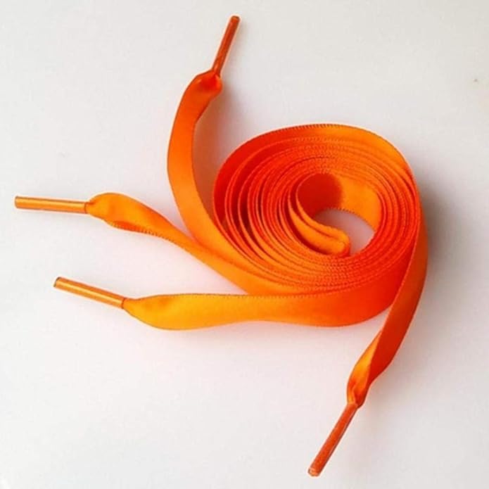 1 Pair 2CM Wide Shoelaces Men Women Flat Glossy Bud Silk 1 Pair 2CM Wide Shoelaces Men Women Flat Glossy Bud Silk