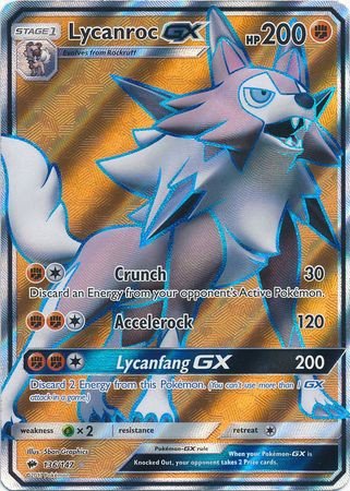 Lycanroc-GX - 136/147 - Full Art Ultra Rare - Sun & Moon: Burning Shadows