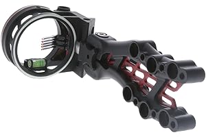 TRUGLO Carbon Hybrid 5-Pin Durable Ultra-Lightweight Carbon / Aluminum Archery Bow Sight with Large Circular Field of View - for Right & Left-Handed Shooters - Standard Adjustment