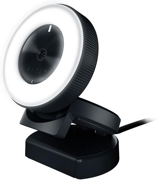 Razer Kiyo 1080p 30 FPS/720 p 60 FPS Streaming Webcam with Adjustable Brightness Ring Light, Built-in Microphone and Advanced Autofocus: Computers & Accessories