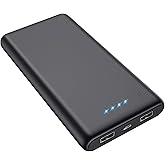 Portable Charger Power Bank 25800mAh Huge Capacity External Battery Pack,Dual Output High Speed Charging Power bank with 4 LE