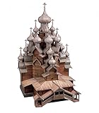 Keranova 151 Clever Paper Historic Buildings The Church of Transfiguration (Kizhi Island) 3D Puzzle, 34 x 25 x 38 cm, 1/100 Scale, Multi Color