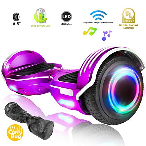 XPRIT Hoverboard w/Bluetooth Speaker (Chrome Purple)